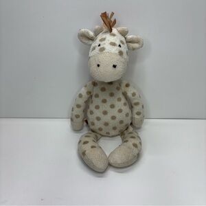 Jellycat Spotted Giraffe Plush with Rattle - Cream and Tan 12" Stuffed Animal